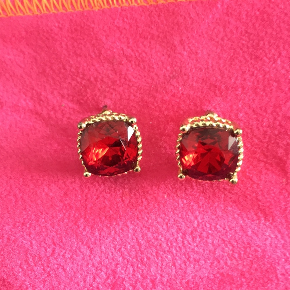 Red earrings